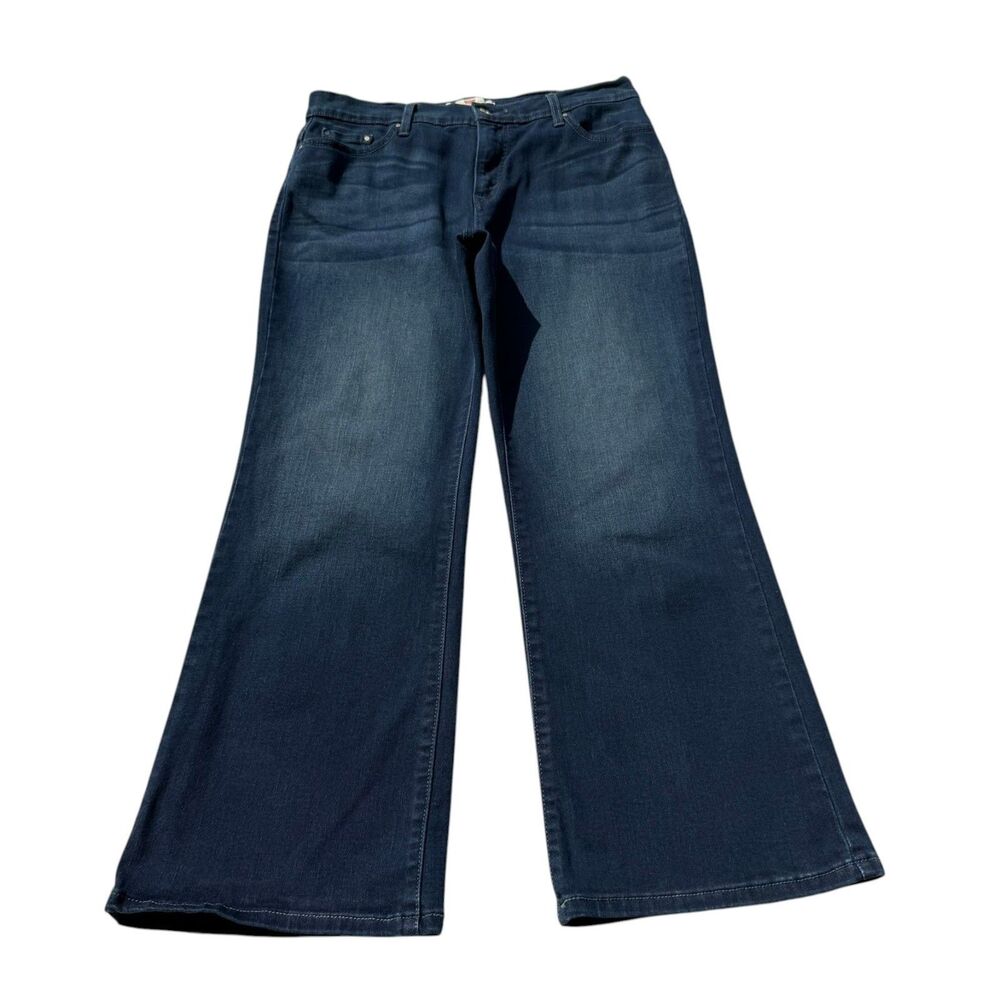 Levi’s 512 Perfectly Slimmin Bootcut Jeans Womens 16 Short Stretch Denim 32x26